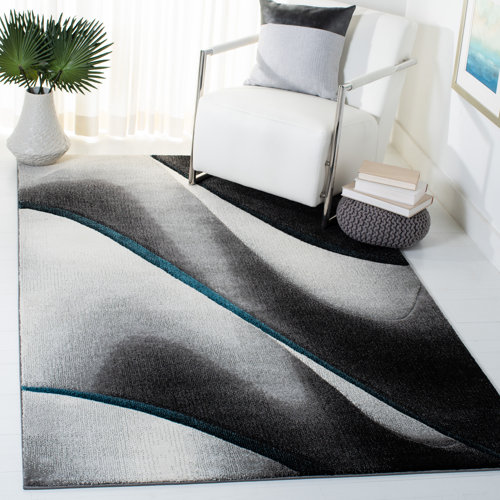 Orren Ellis Vilica Abstract Gray Area Rug & Reviews Wayfair